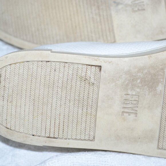 Frye White‎ Leather Casual Sneakers Size 7 M - Picture 9 of 10